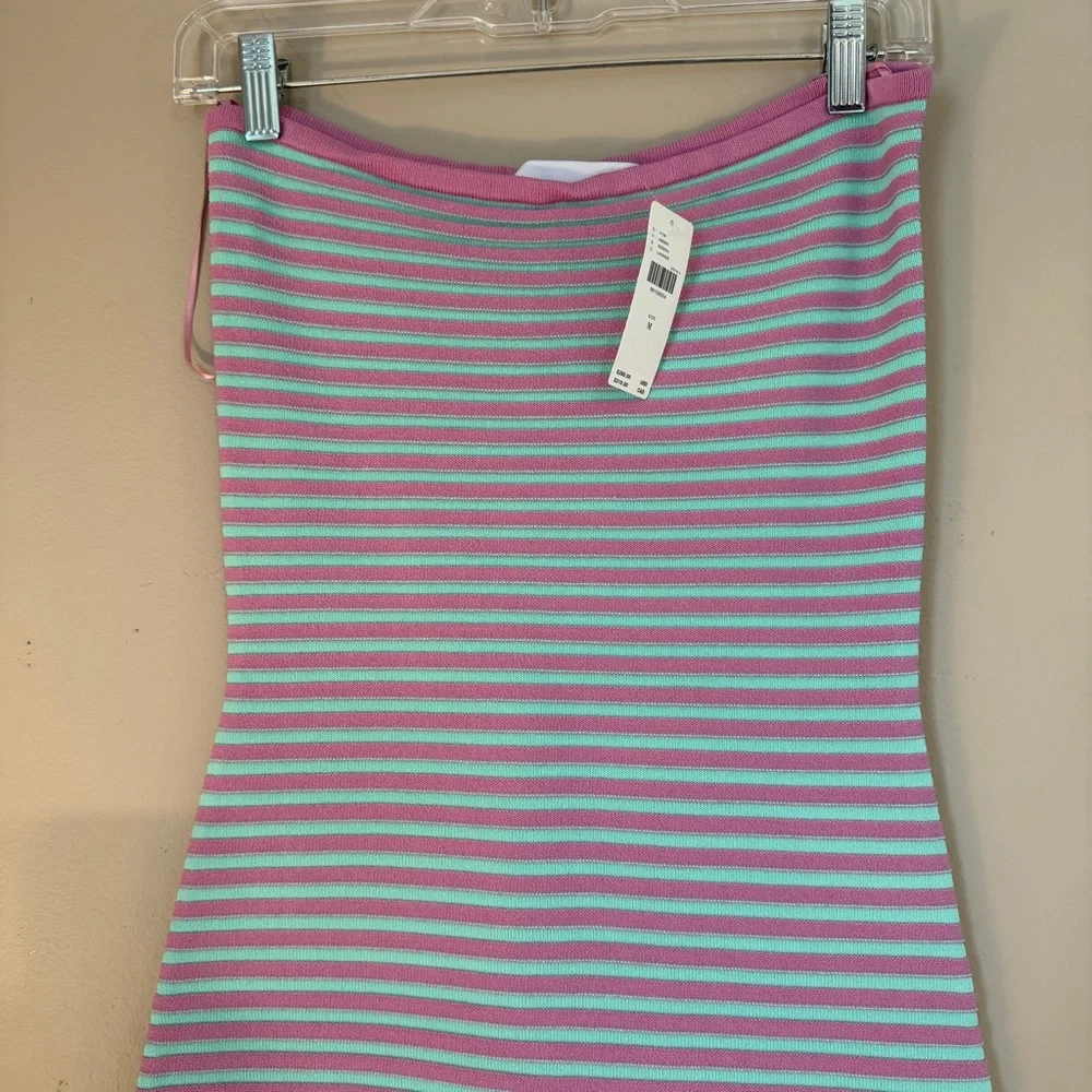 NWT The Wolf Gang Anthropologie Sunmor Tube Dress Stripe Medium - Picture 5 of 11